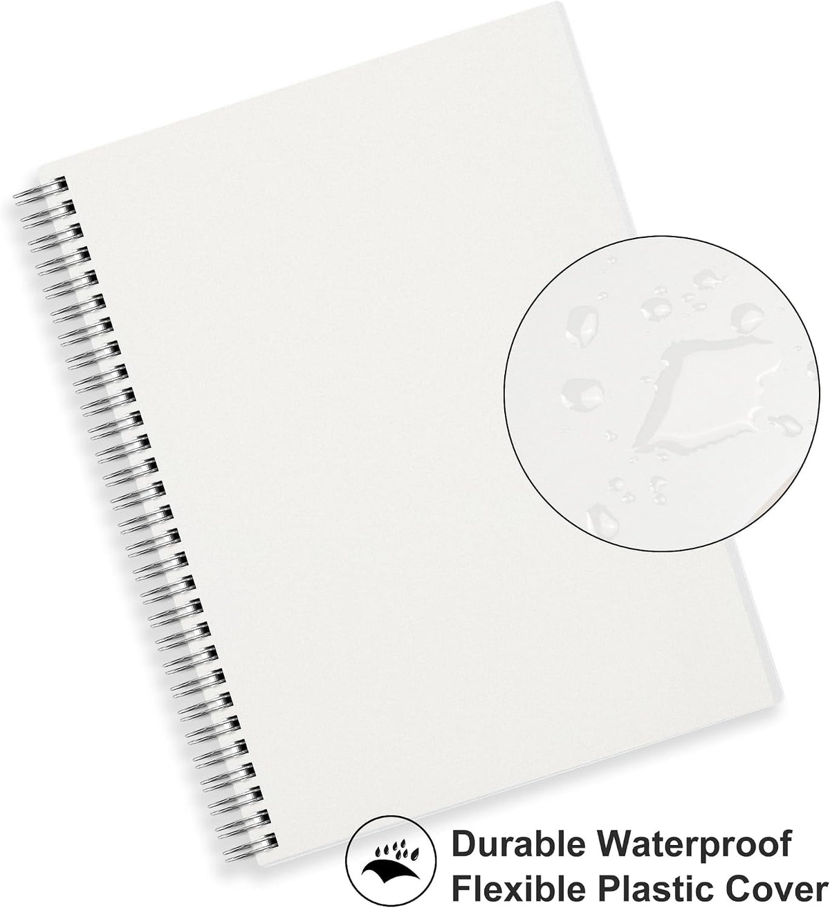 RETTACY Blank Journal Notebook, 160 Pages per Pack, B5 Size (7.6'' × 10'')