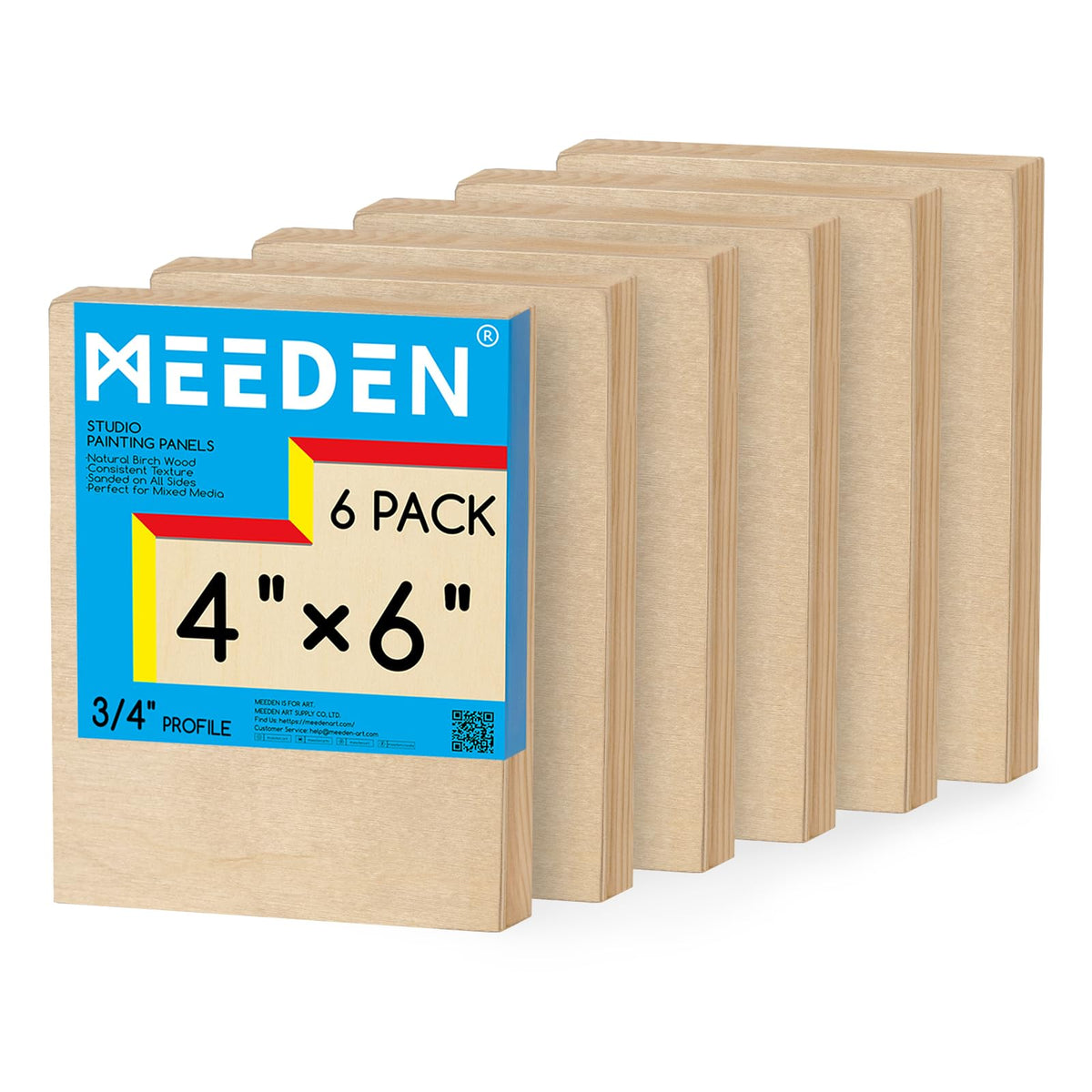 MEEDEN Unfinished Wood Canvas Board:18x18 Canvas Panel Pack of 2