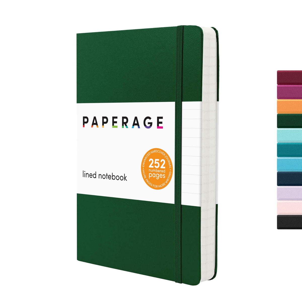 PAPERAGE Blank Journal Notebook, (Lavender), 160 Pages, Medium 5.6 in x 8 in - 100 GSM Thick Paper – Hardcover Journaling Notebook for Work, School, Note Taking or Sketching