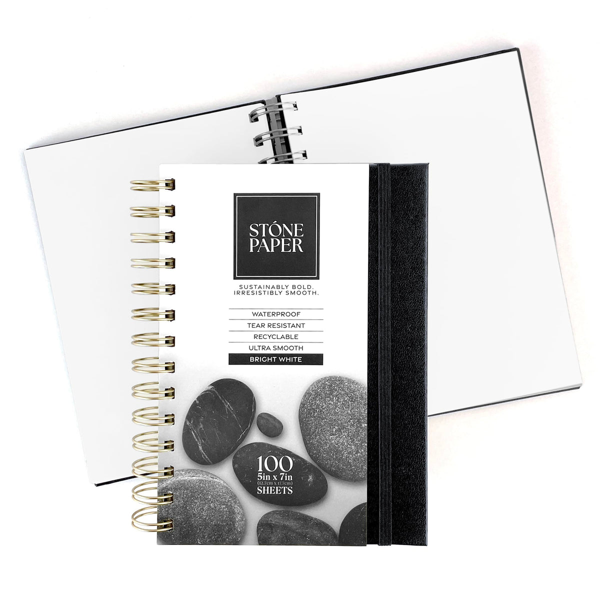ArtSkills Stone Paper Sketchbook - 9x12 Sprial Bound Notebook No Lines