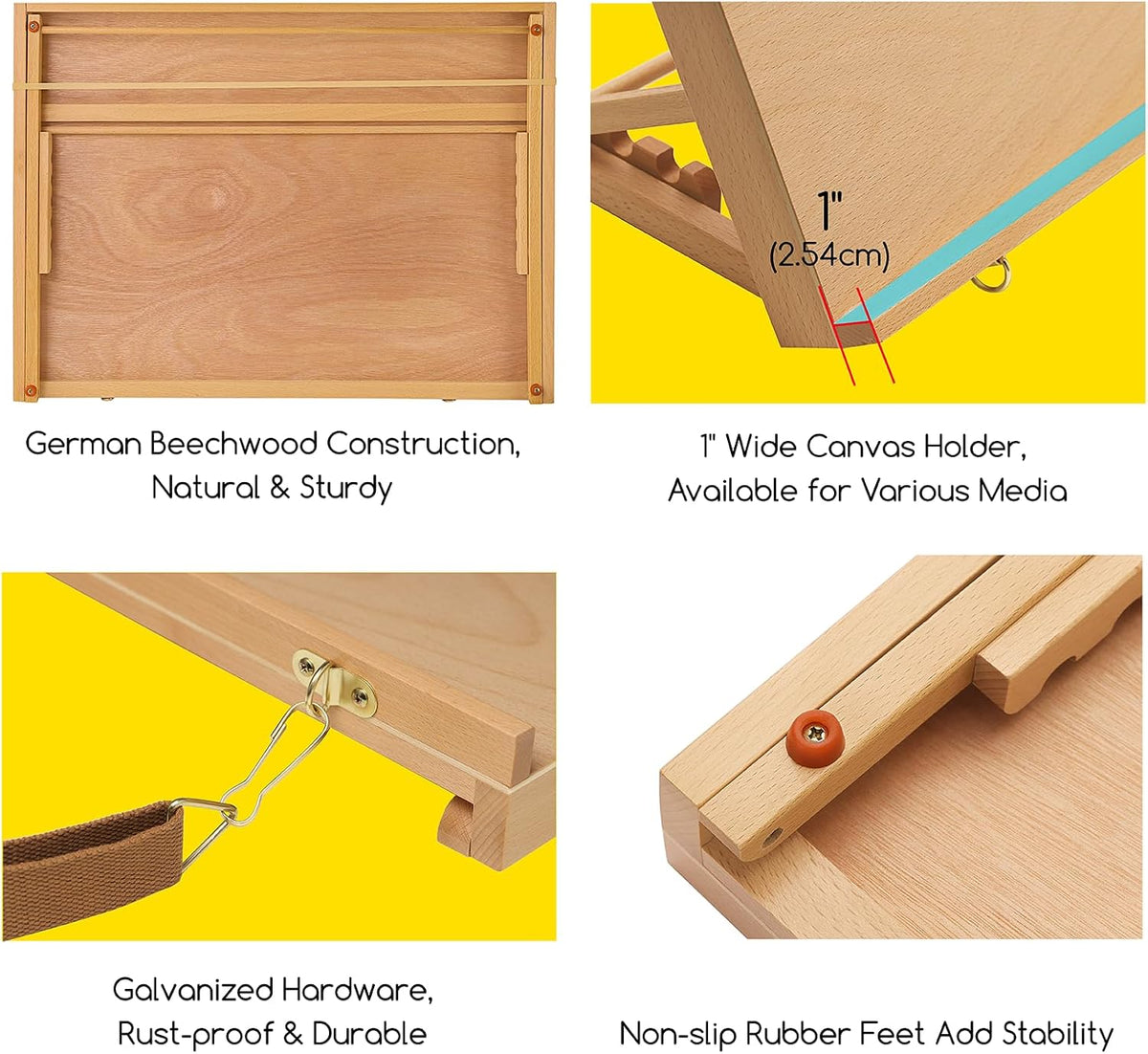 MEEDEN Large Tabletop Drawing Easel: A2 Wooden Sketching Board for Painting