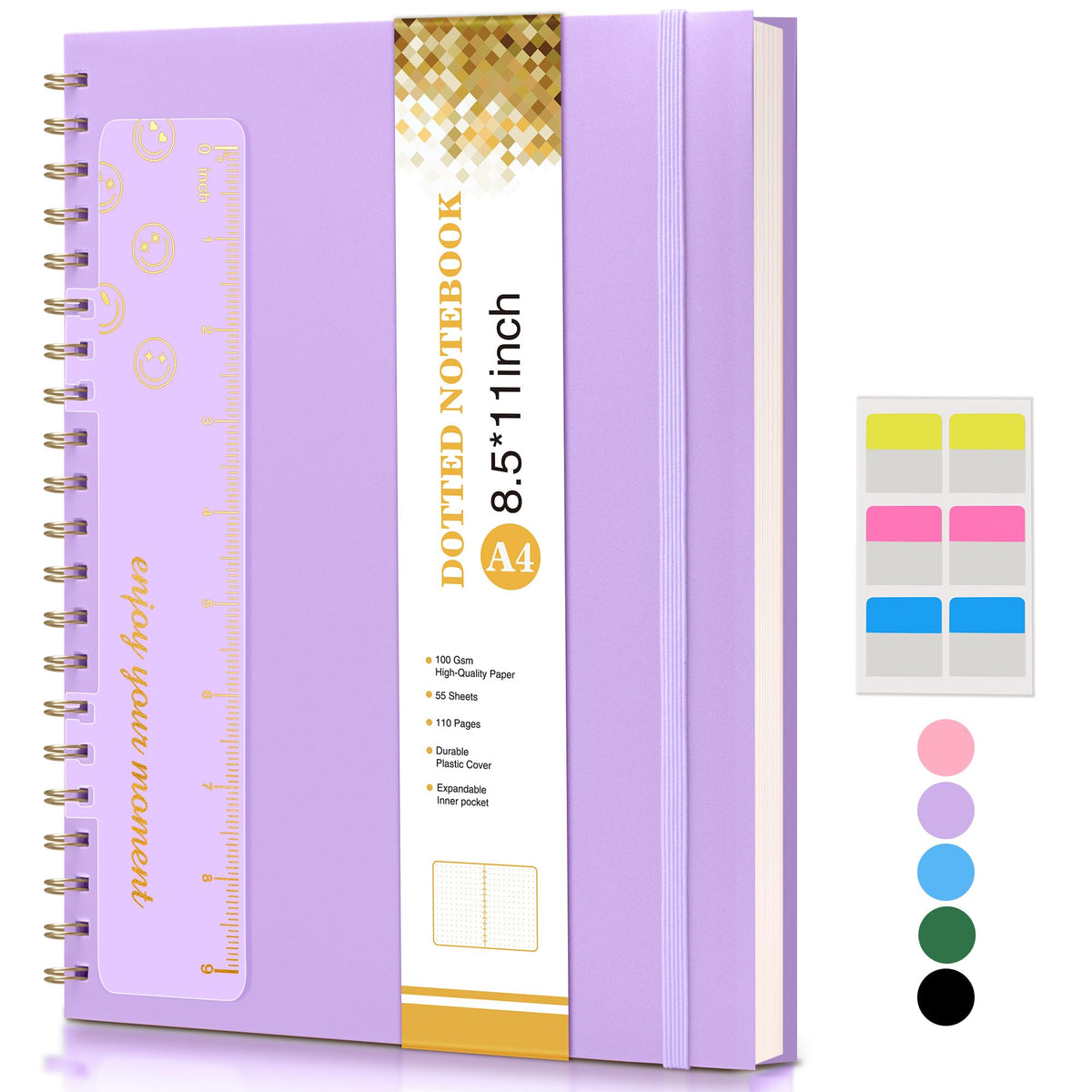 Blank Spiral Notebook Journal 8.5” x 11”, A4 Large Sketch Book for Women Men, 100 GSM Blank Paper Drawing Notebook, Hardcover Spiral Bound Sketchbook for Sketching Work School, Wildflower Mountainside