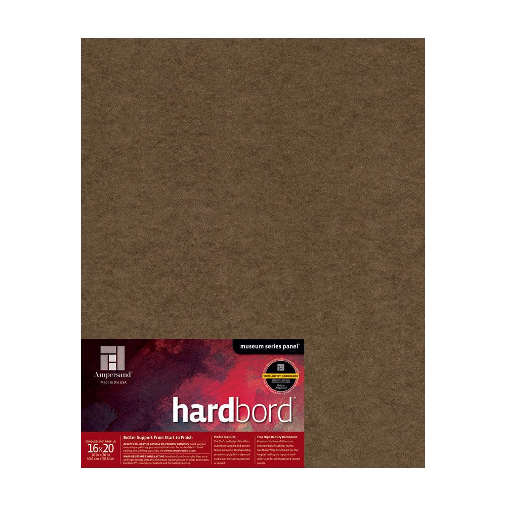 Ampersand Museum Series Hardbord for Painting and Mounting, 1/8 Inch Depth, 12X16 Inch (AMHB12)