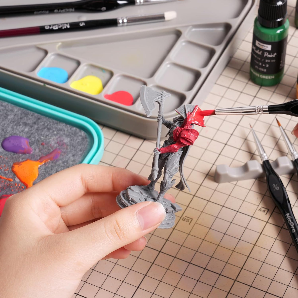 Nicpro Stay Wet Palette for Painting Miniature, Acrylic Painting