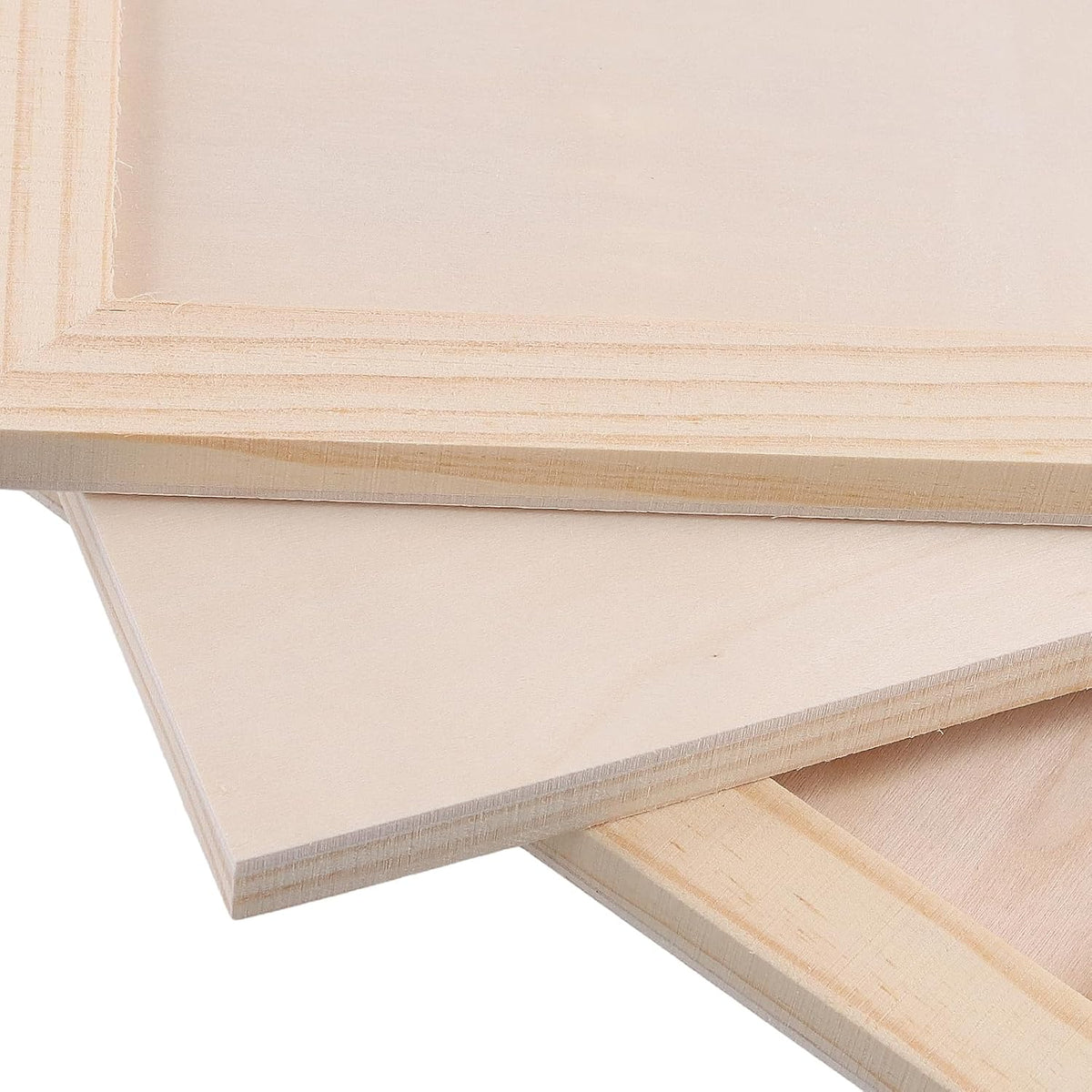 15 PCS 9x12 Inch Wood Canvas, Rectanglar Painting Canvas Board, Unfinished Wooden Panel Boards for Painting, Pouring Art Projects, DIY Craft
