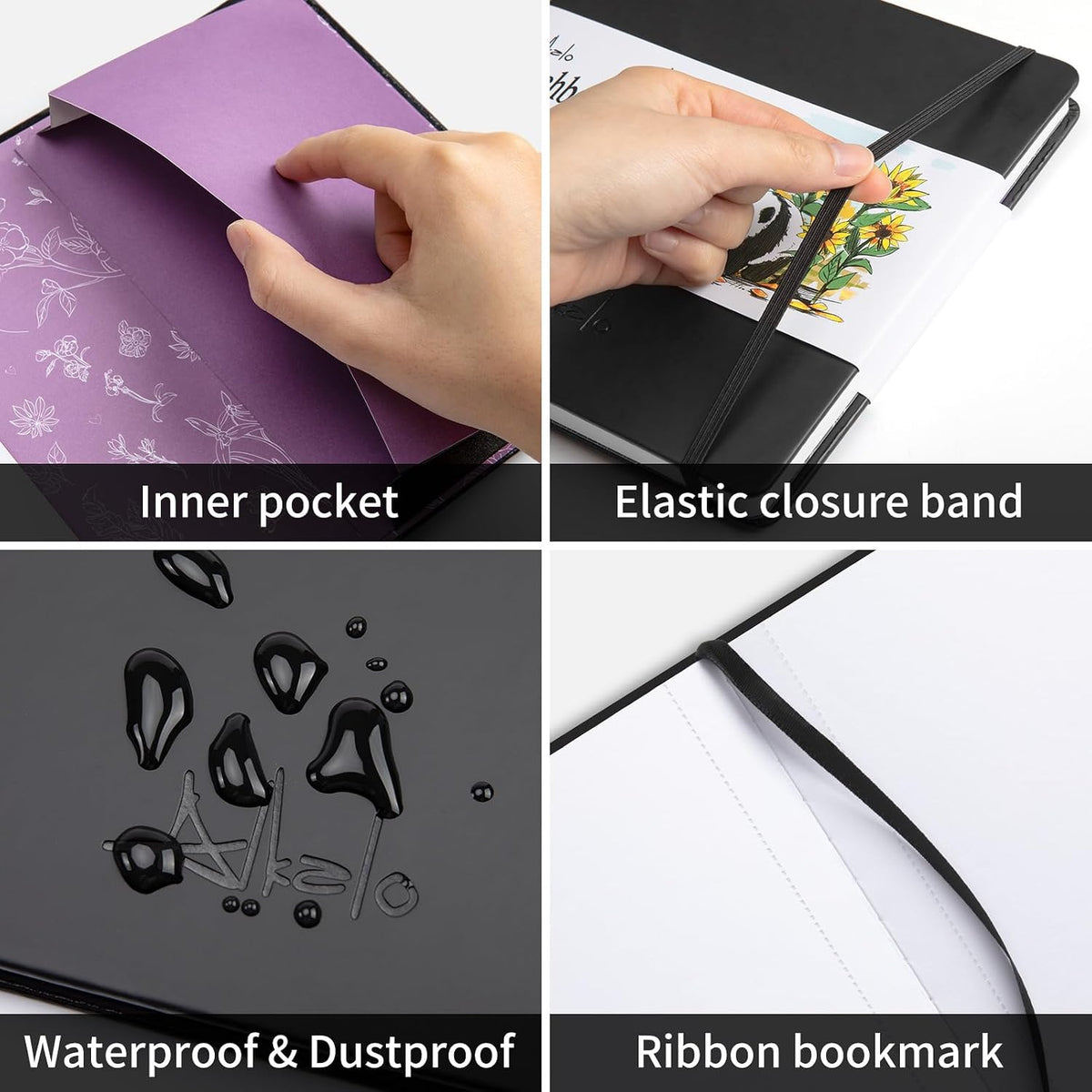 Sketchbook for Drawing, 120 Pages Sketch Book, 122LB/180GSM Thick Paper