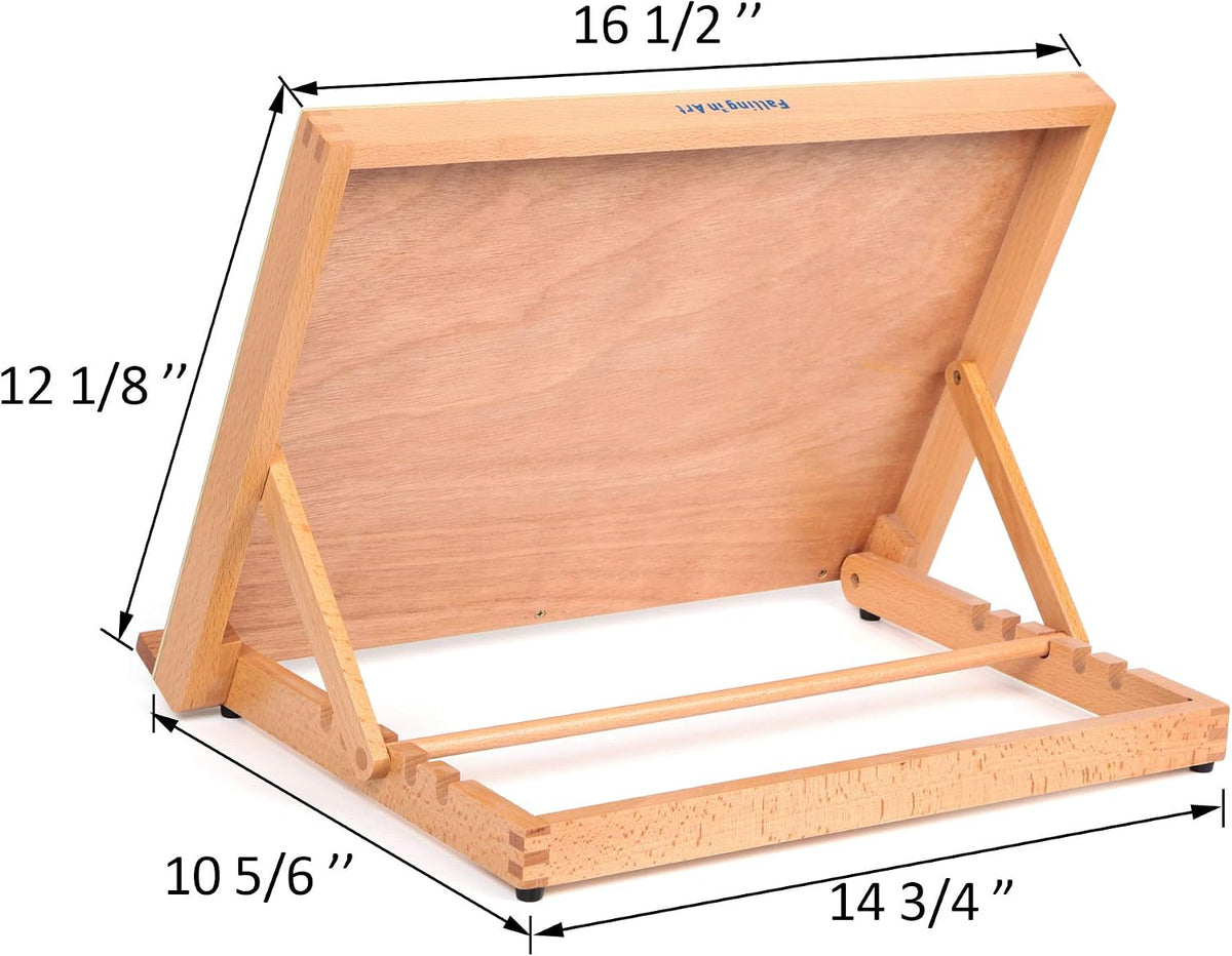 Falling in Art 5 Position Wood Drafting Table Easel Drawing&Sketching Board