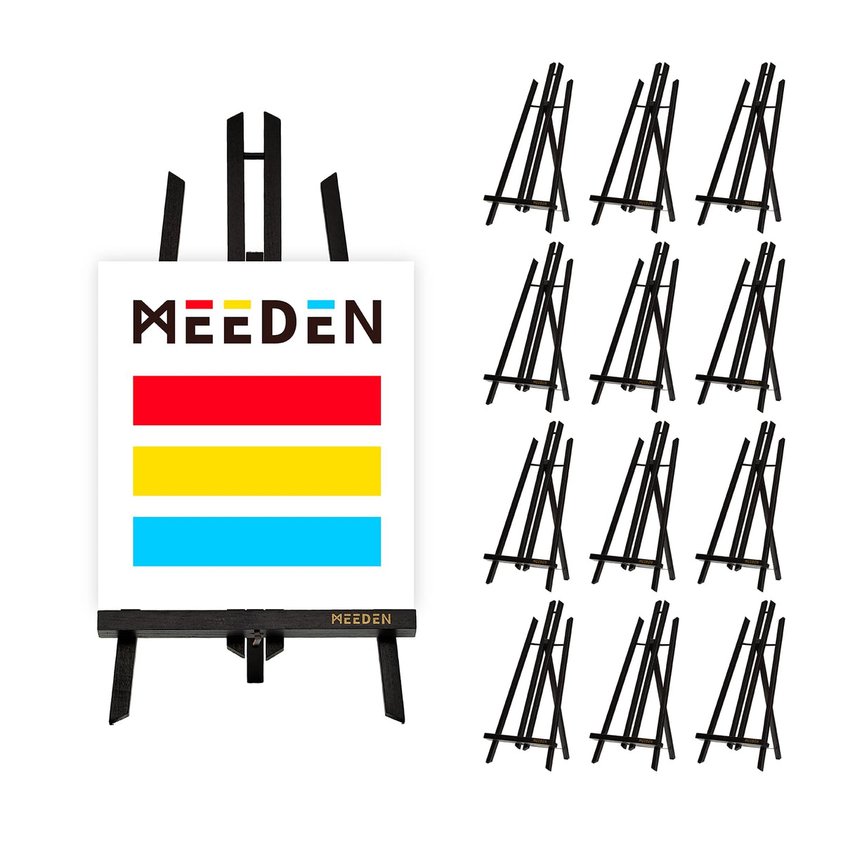 MEEDEN 20 Inch Tabletop Easel: 12 Pack Beech Wood Easel for Painting