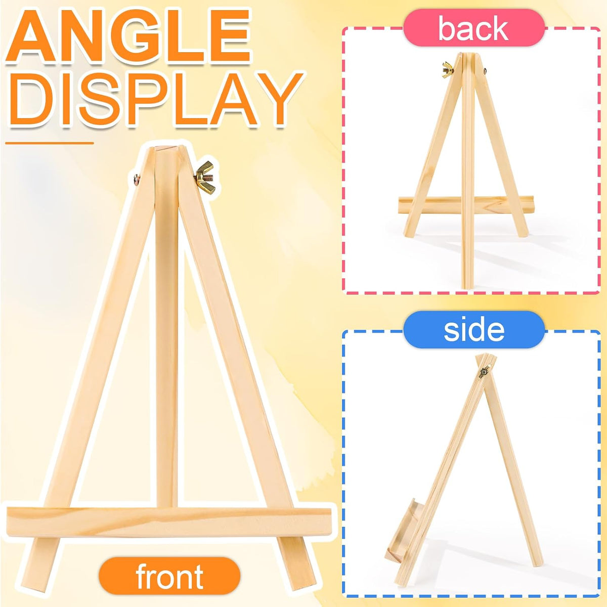 ESRICH 4 PCS 9 Inch Easel for Painting, Easel Stand for Painting Canvas