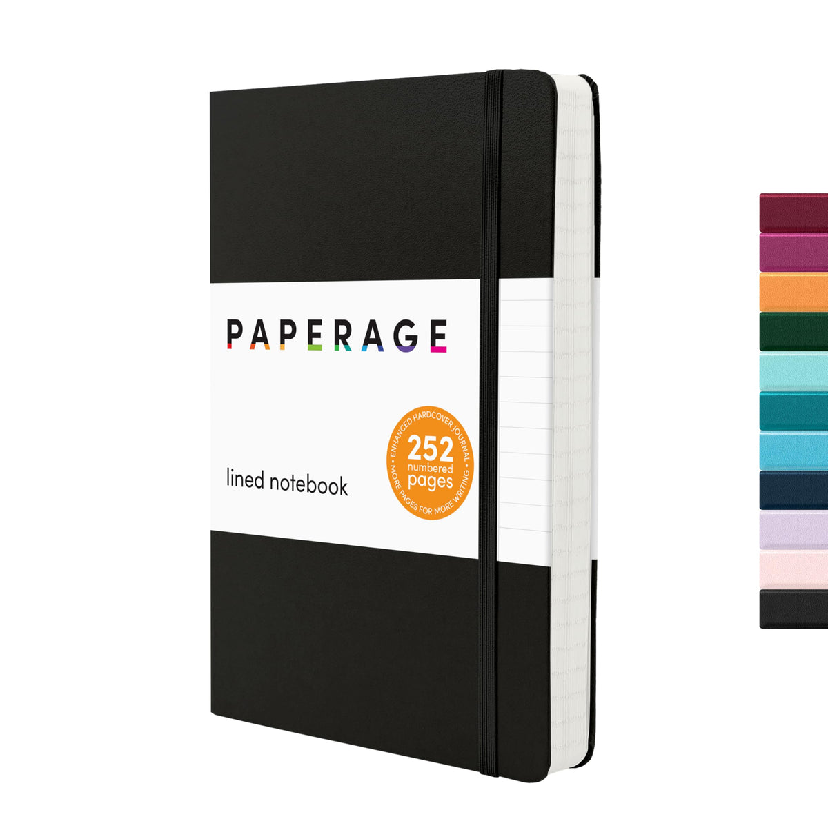 PAPERAGE Blank Journal Notebook, (Lavender), 160 Pages, Medium 5.6 in x 8 in - 100 GSM Thick Paper – Hardcover Journaling Notebook for Work, School, Note Taking or Sketching
