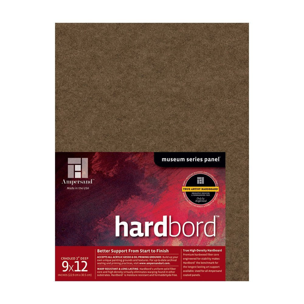 Ampersand Museum Series Hardbord for Painting and Mounting, 1/8 Inch Depth, 12X16 Inch (AMHB12)