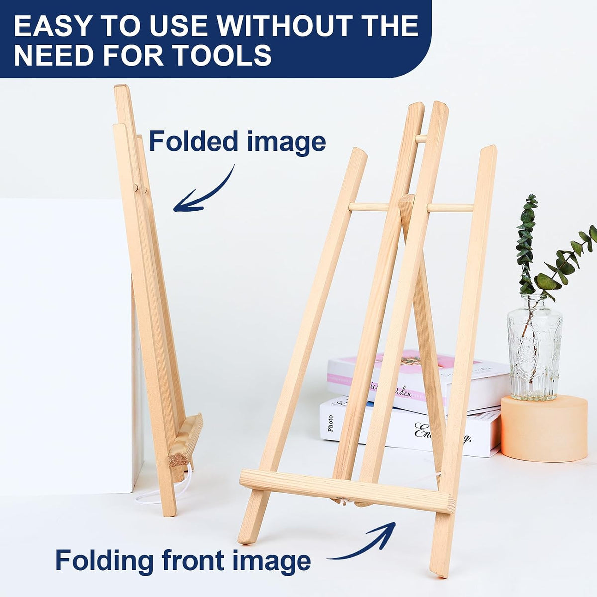 ESRICH 2PCS 17 Inch Tabletop Easels, Easel Stand for Painting