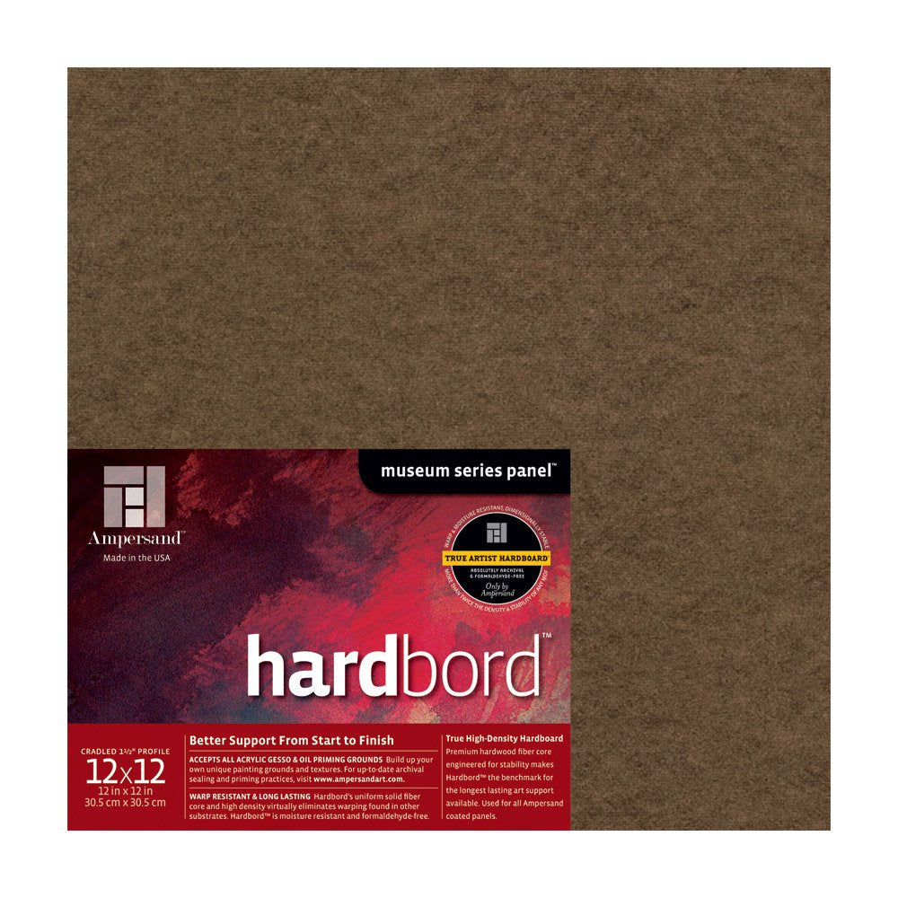 Ampersand Museum Series Hardbord for Painting and Mounting, 1/8 Inch Depth, 12X16 Inch (AMHB12)
