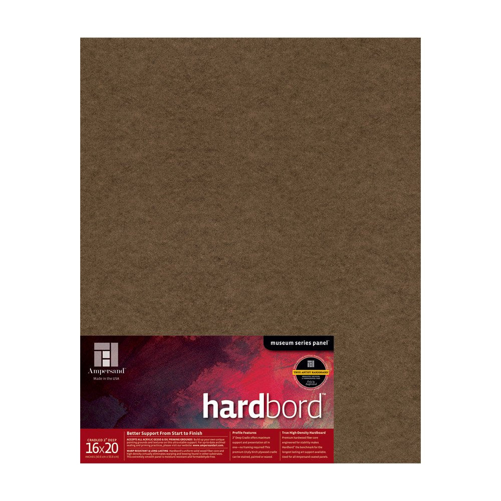 Ampersand Museum Series Hardbord for Painting and Mounting, 1/8 Inch Depth, 12X16 Inch (AMHB12)