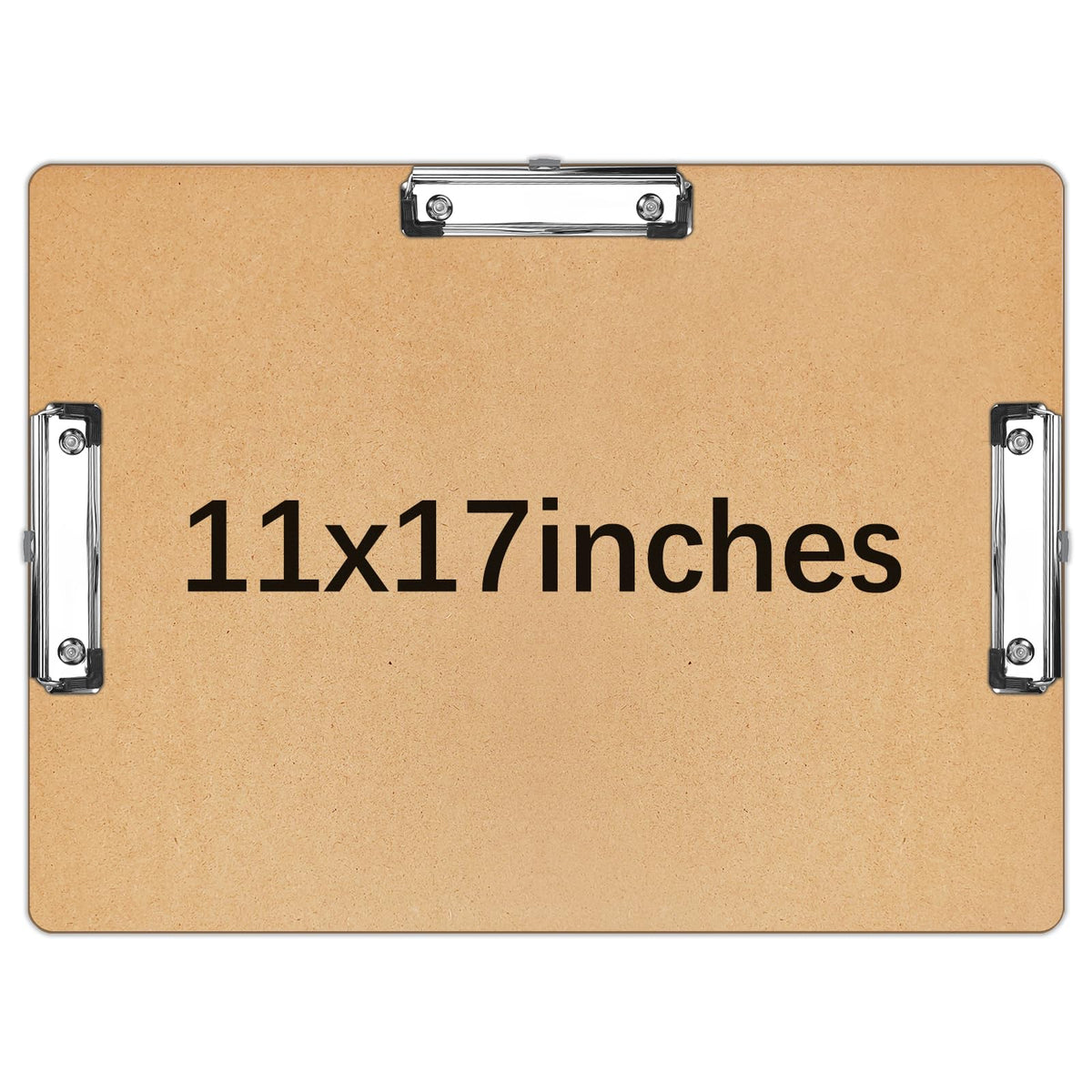 4 PCS Extra Large 11x17 Clipboard Clipboard, Wood Cleats with Low Profile Clips for Drawing, Sketching, and Art Boards, Horizontal Wood Lapping, Landscape Layout (3Mm Thickness)