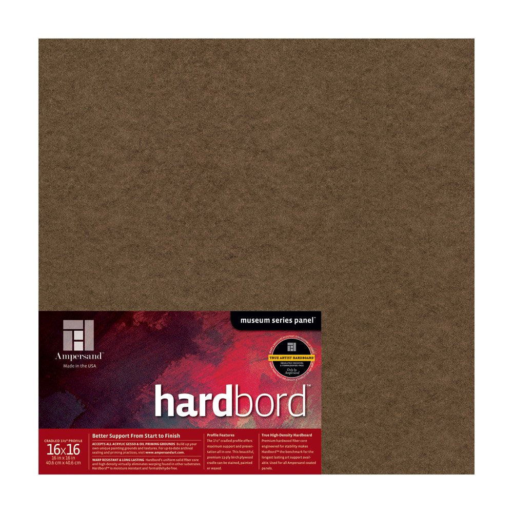 Ampersand Museum Series Hardbord for Painting and Mounting, 1/8 Inch Depth, 12X16 Inch (AMHB12)