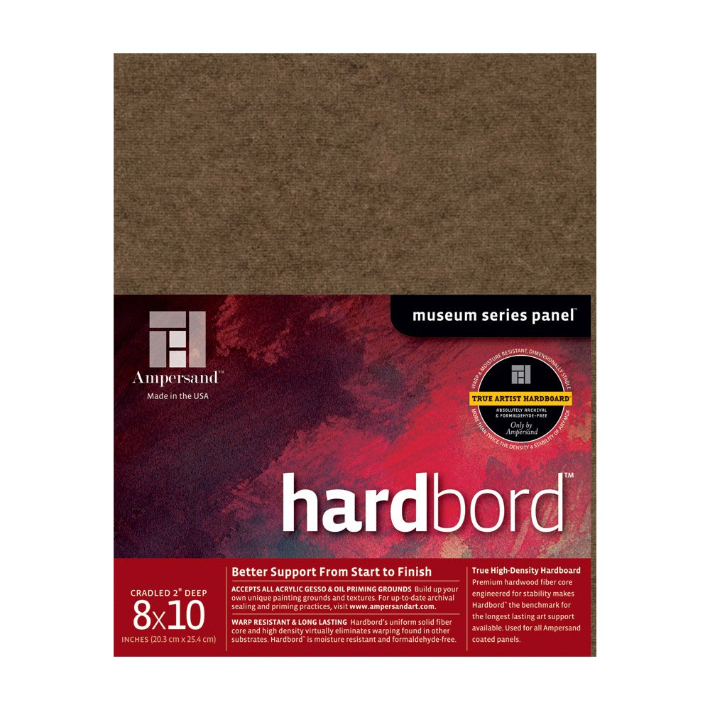 Ampersand Museum Series Hardbord for Painting and Mounting, 1/8 Inch Depth, 12X16 Inch (AMHB12)