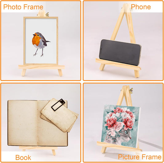 ESRICH 4 PCS 9 Inch Easel for Painting, Easel Stand for Painting Canvas