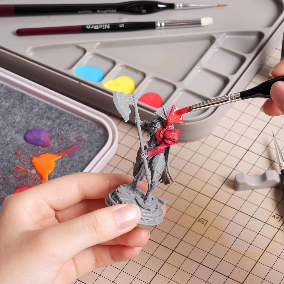 Nicpro Stay Wet Palette for Painting Miniature, Acrylic Painting