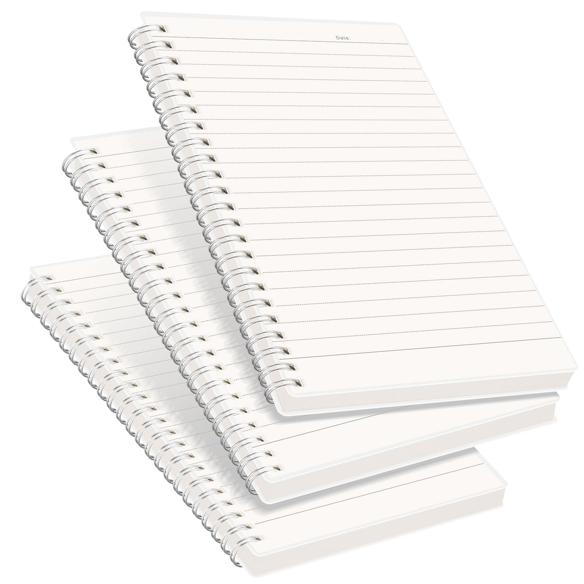 RETTACY Blank Journal Notebook, 160 Pages per Pack, B5 Size (7.6'' × 10'')