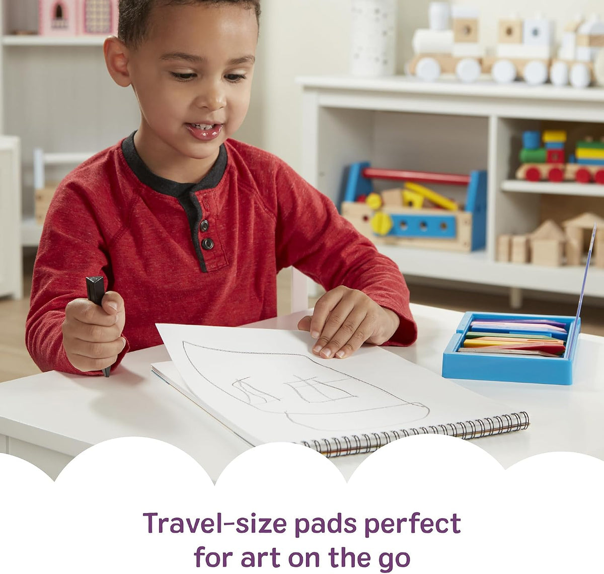Melissa & Doug 9x12 Jumbo Drawing Paper Pad 2-Pack Art Supply