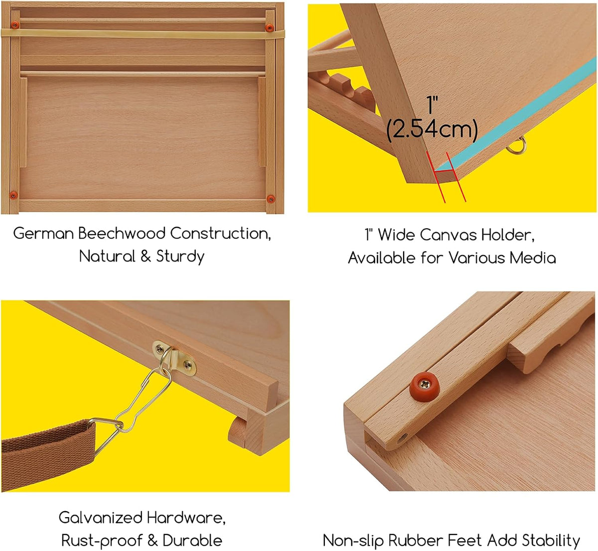 MEEDEN Wooden Tabletop Art Easel: A3 Wooden Tabletop Easel for Painting