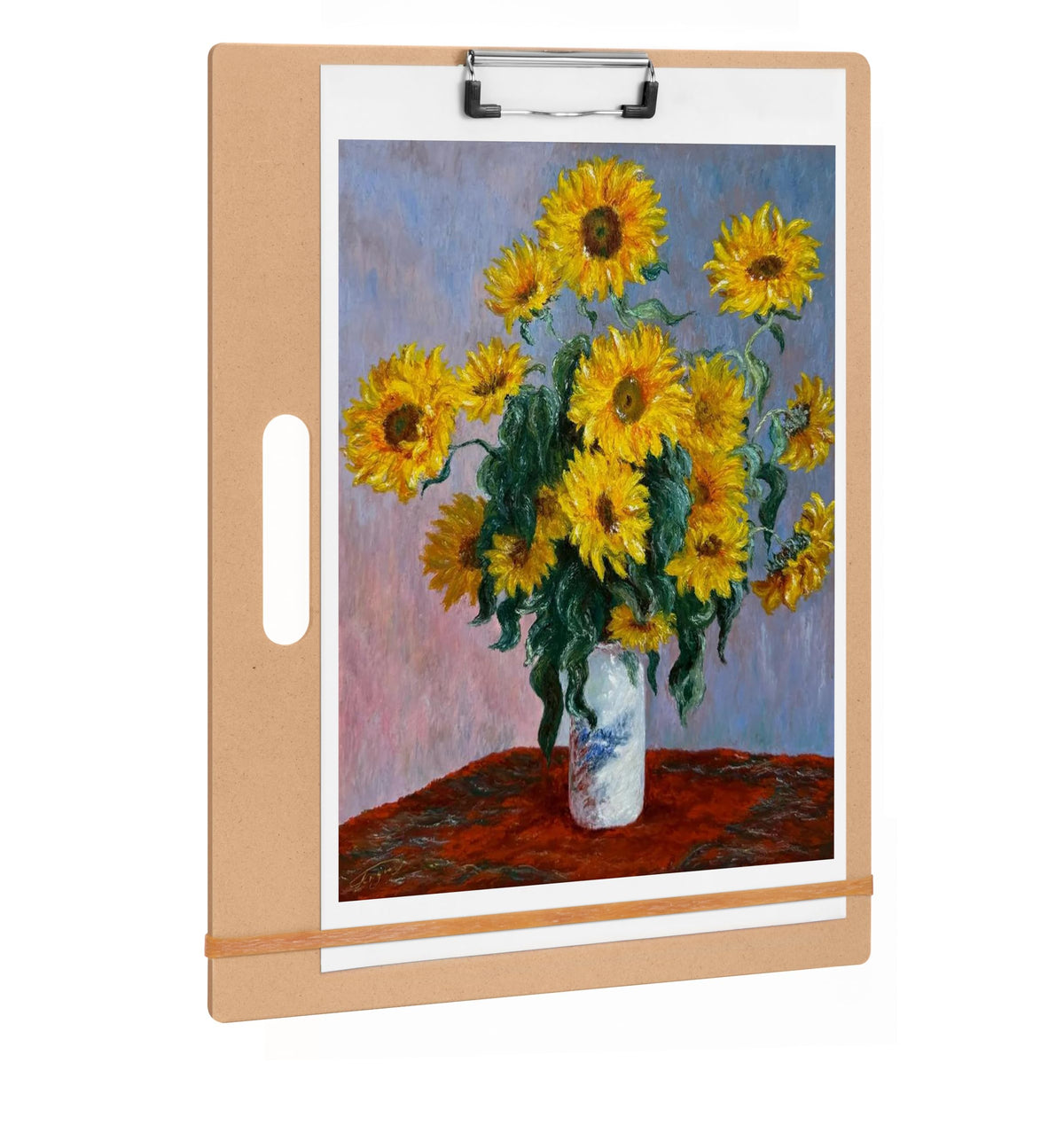 23"x26" Oversized Drawing Board with Clips and Rubber Bands