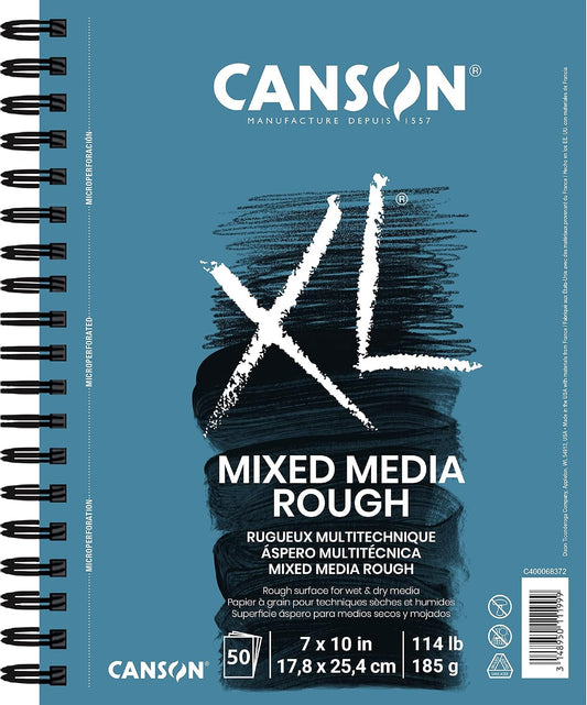 Canson XL Series Mixed Media Paper Pad, White, 7x10 in
