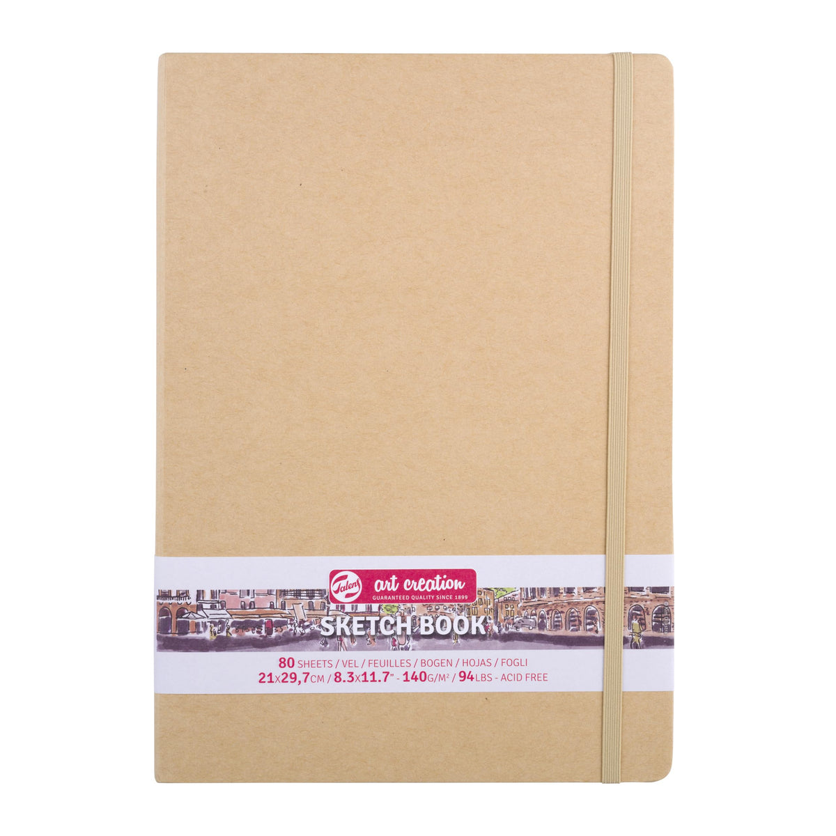 Talens Art Creation Sketchbook, Black, 80 Sheets, 5.1 x 8.3 in