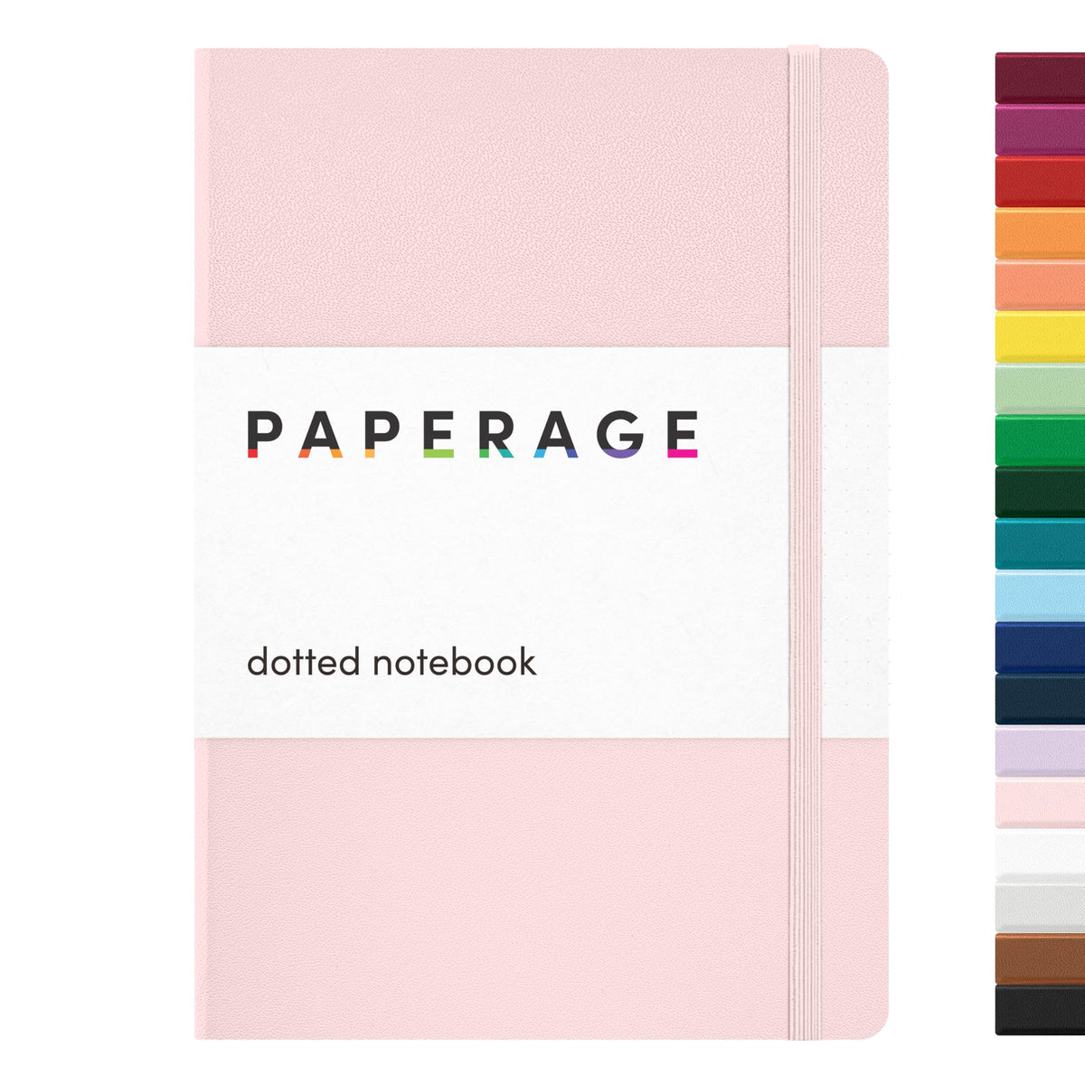 PAPERAGE Blank Journal Notebook, (Raspberry), 160 Pages, Medium 5.6 in x 8 in - 100 GSM Thick Paper – Hardcover Journaling Notebook for Work, School, Note Taking or Sketching