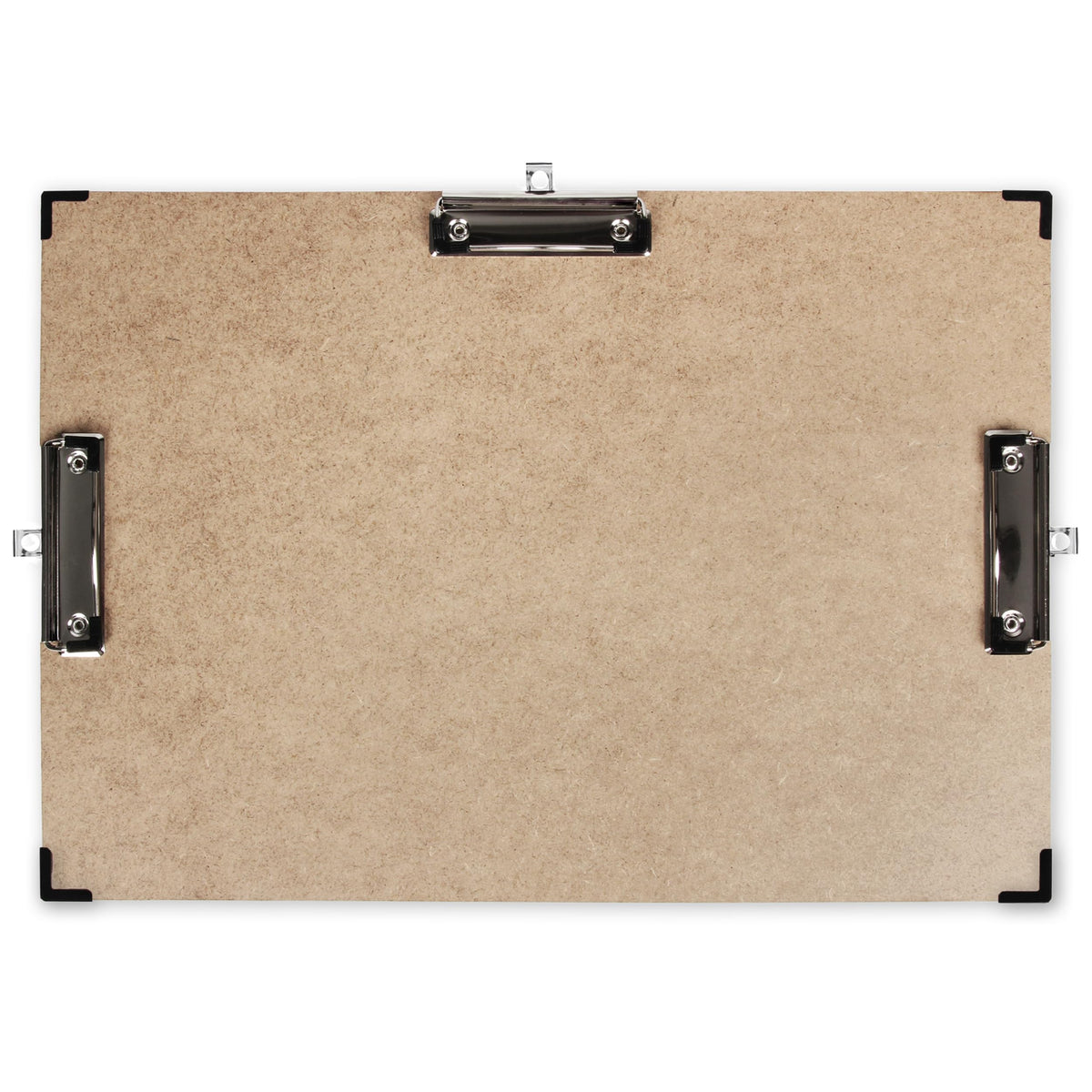 11x17 Clipboard, Three Clip Wood Board, Extra Large Clip Board Horizontal Wooden Writing Board, Not Fragile Art Drawing Clip Boards, Drawing Board with Clips (Black, 11x17)