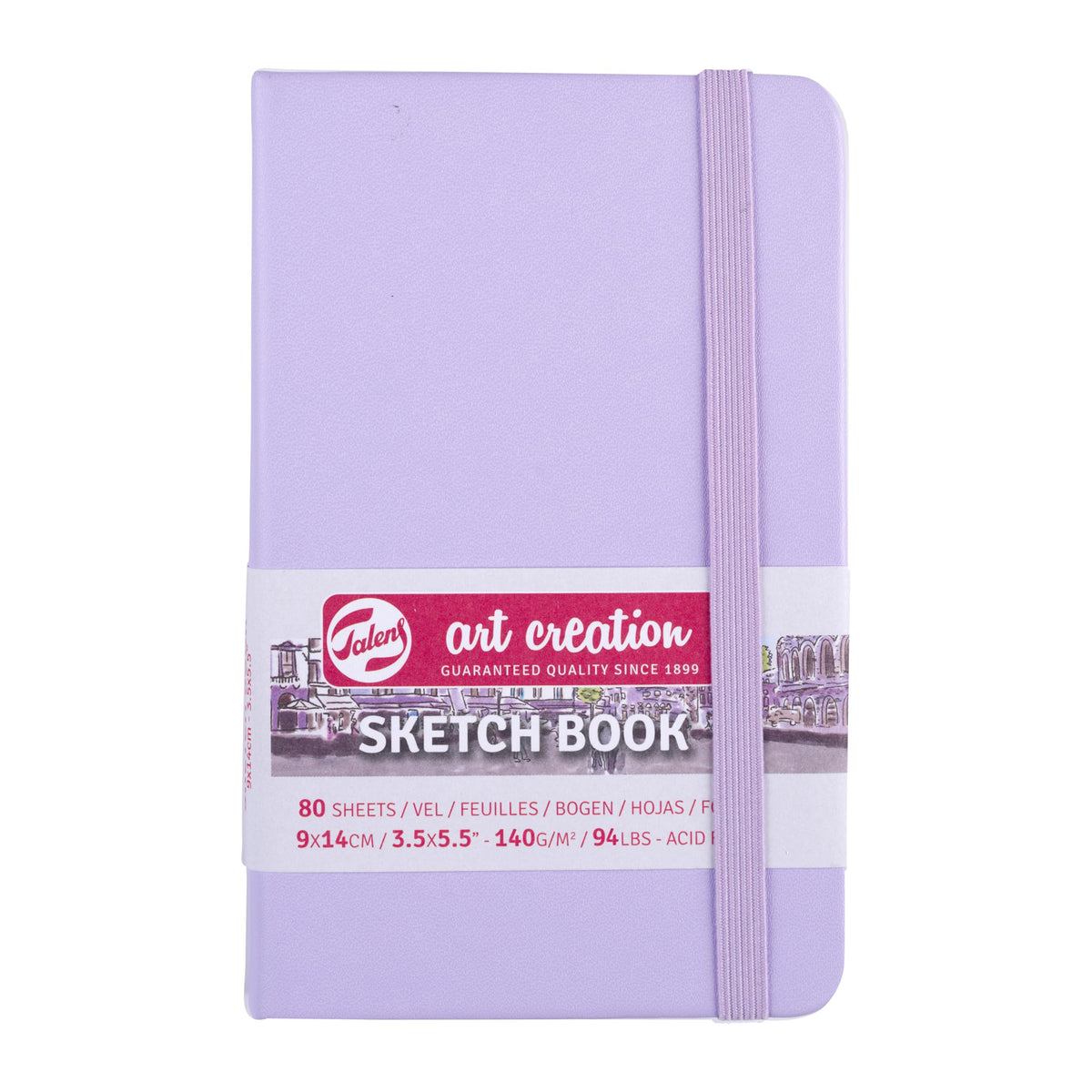 Talens Art Creation Sketchbook, Black, 80 Sheets, 5.1 x 8.3 in