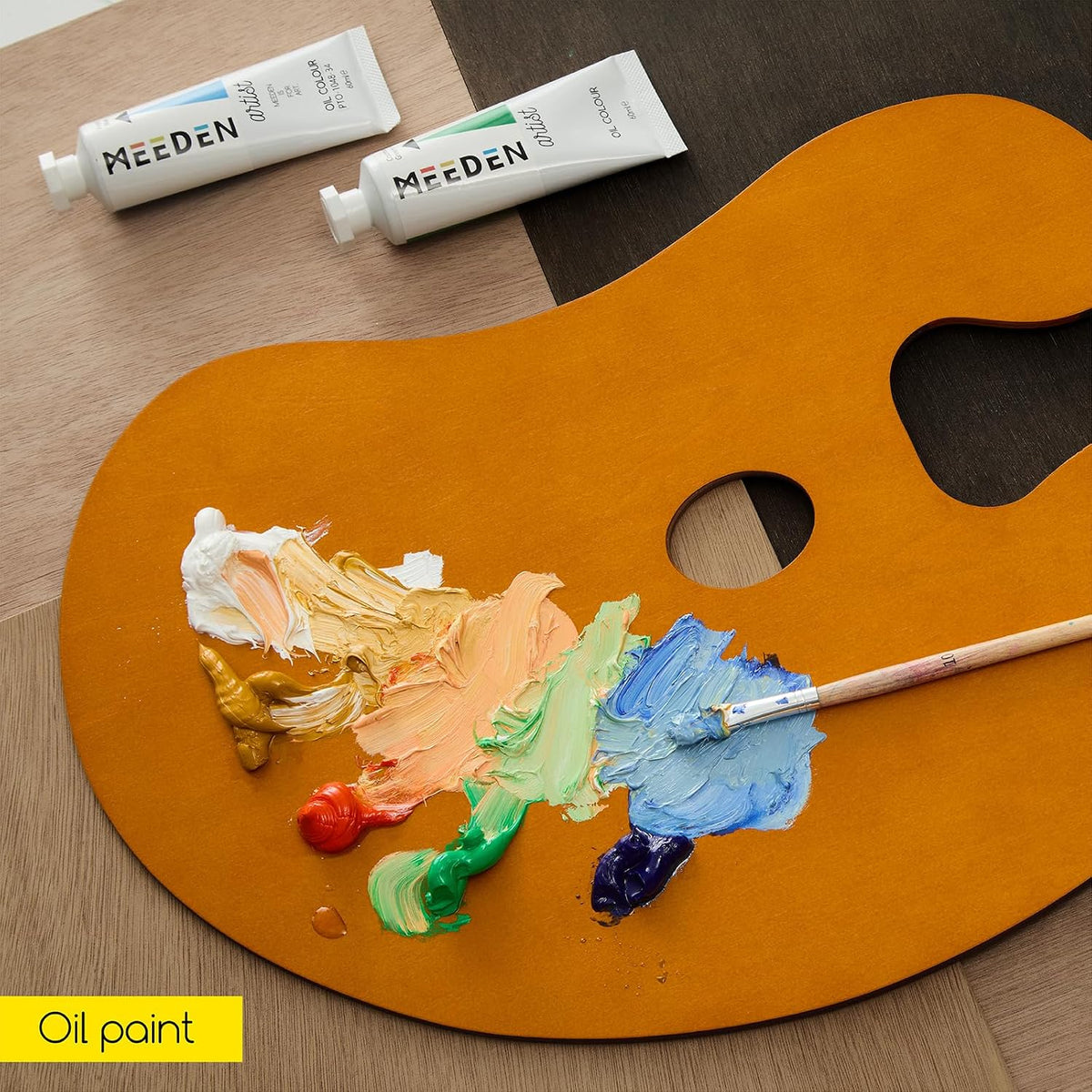 MEEDEN Wood Paint Palette: Artist Wooden Painting Palette