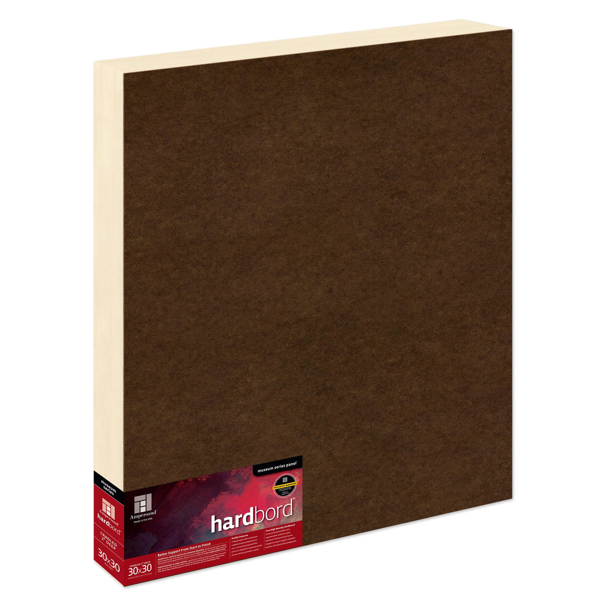 Ampersand Museum Series Hardbord for Painting and Mounting, 1/8 Inch Depth, 12X16 Inch (AMHB12)