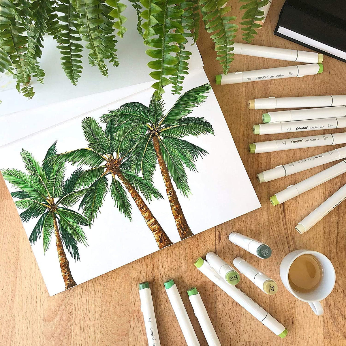 Ohuhu 8.3"x11.7" Marker Paper Pad Art Sketchbook for Drawing and Sketching