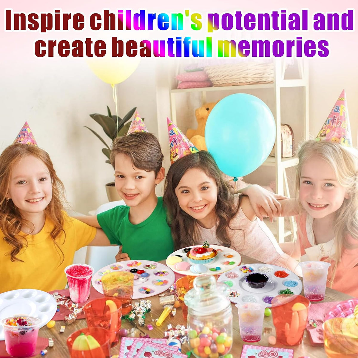 40Pcs Art Paint Tray Palette,Paint Trays for Kids&Adults to Paint