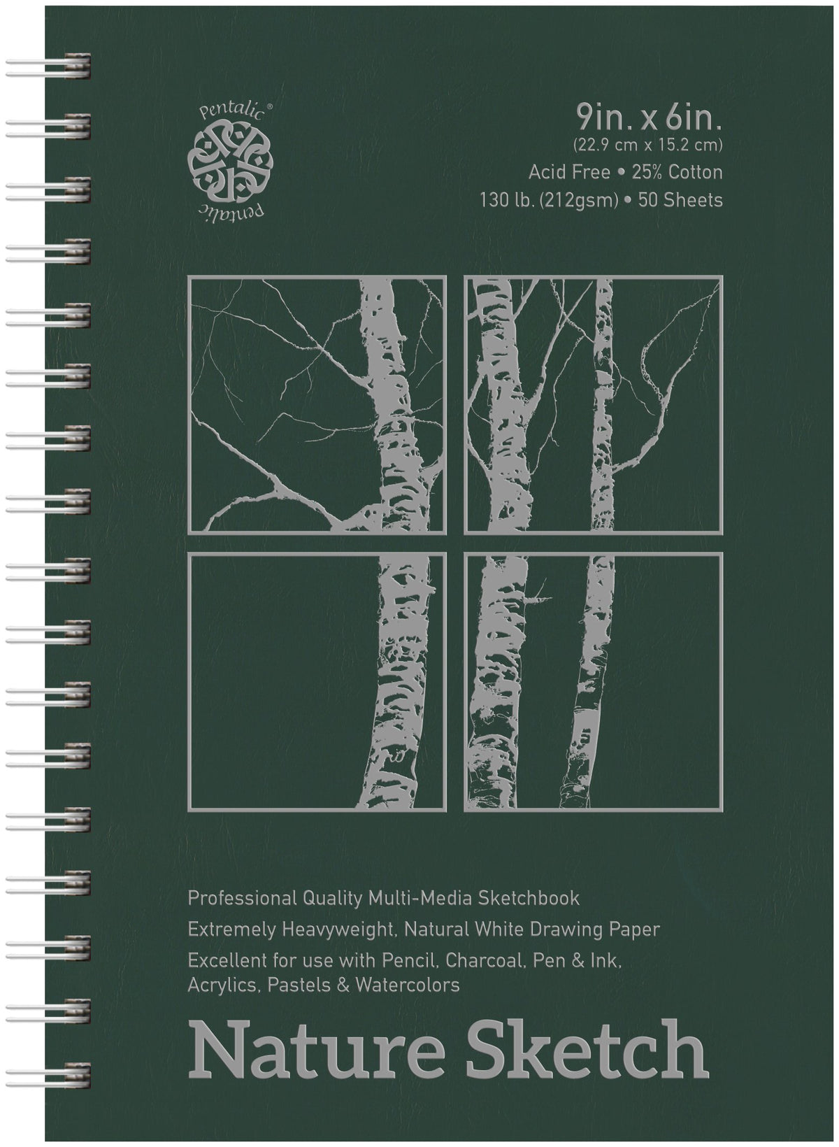 Pentalic Nature Sketch Pad, 9-Inch by 6-Inch