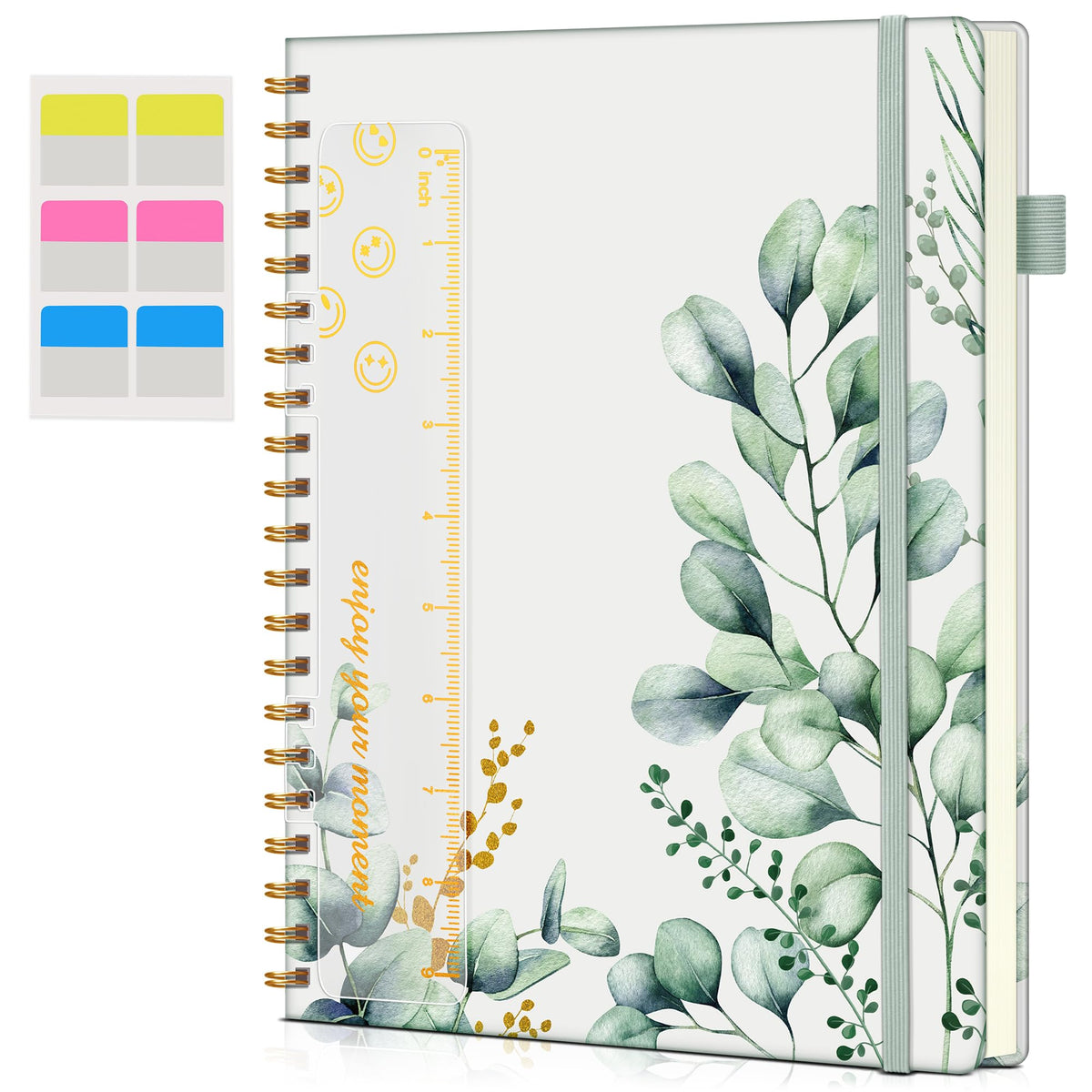 Blank Spiral Notebook Journal 8.5” x 11”, A4 Large Sketch Book for Women Men, 100 GSM Blank Paper Drawing Notebook, Hardcover Spiral Bound Sketchbook for Sketching Work School, Wildflower Mountainside