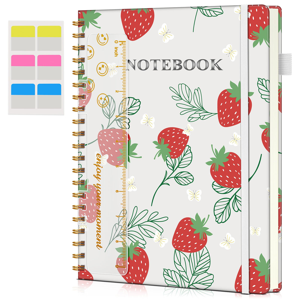 Blank Spiral Notebook Journal 8.5” x 11”, A4 Large Sketch Book for Women Men, 100 GSM Blank Paper Drawing Notebook, Hardcover Spiral Bound Sketchbook for Sketching Work School, Wildflower Mountainside