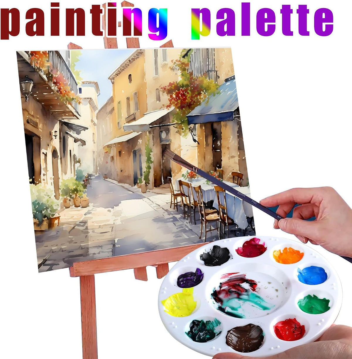 40Pcs Art Paint Tray Palette,Paint Trays for Kids&Adults to Paint