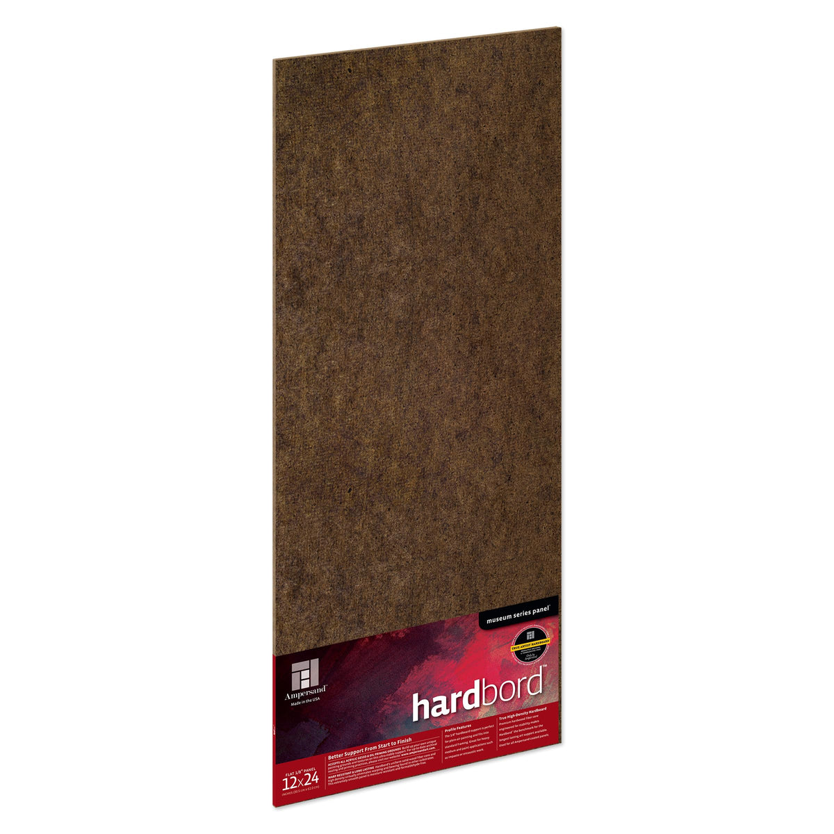 Ampersand Museum Series Hardbord for Painting and Mounting, 1/8 Inch Depth, 12X16 Inch (AMHB12)