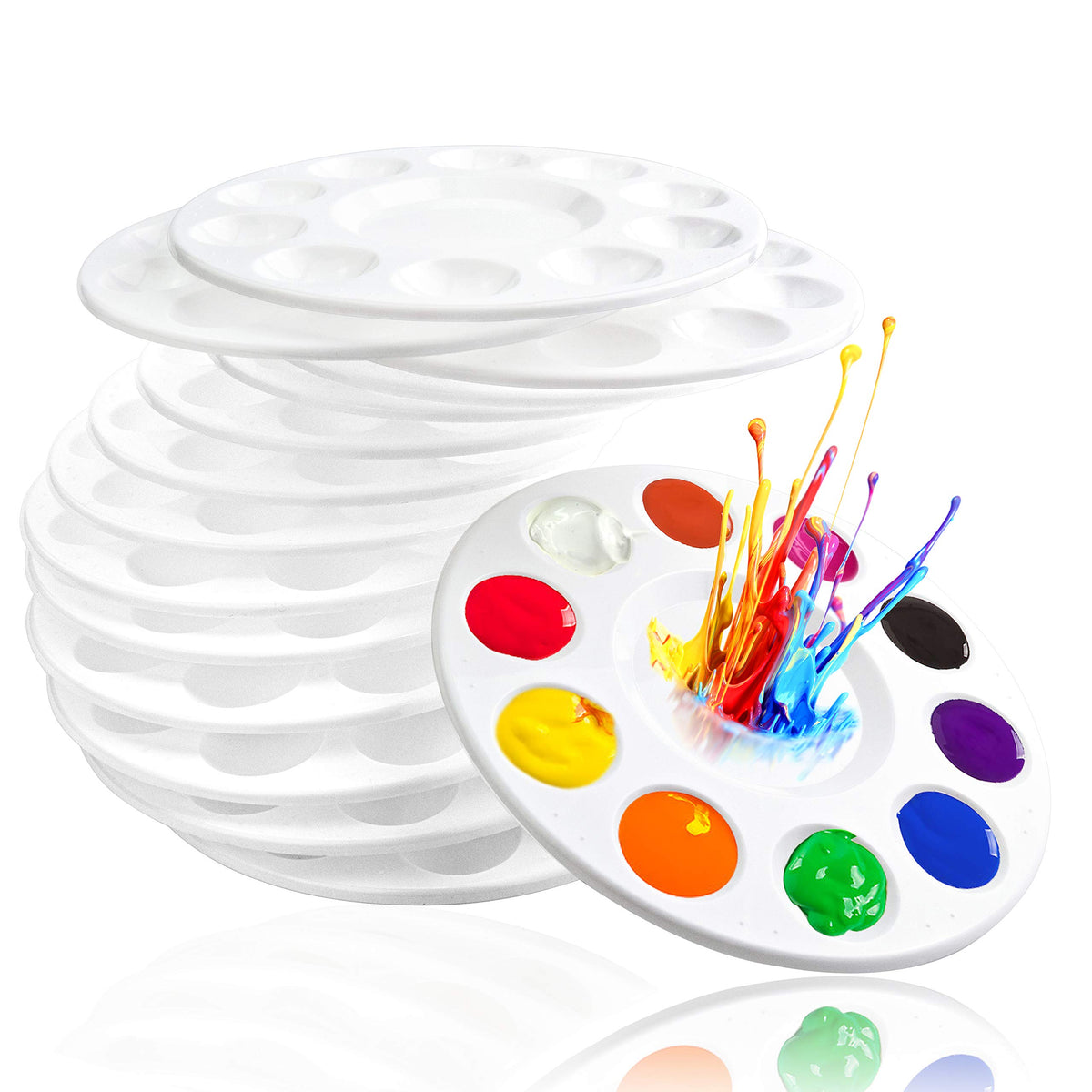 22PCS Paint Tray Palettes,Plastic Paint Pallets for Kids or Adult to Paint