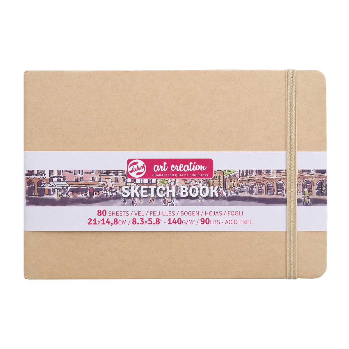 Talens Art Creation Sketchbook, Pastel Pink, 80 Sheets, 5.1 x 8.3 in