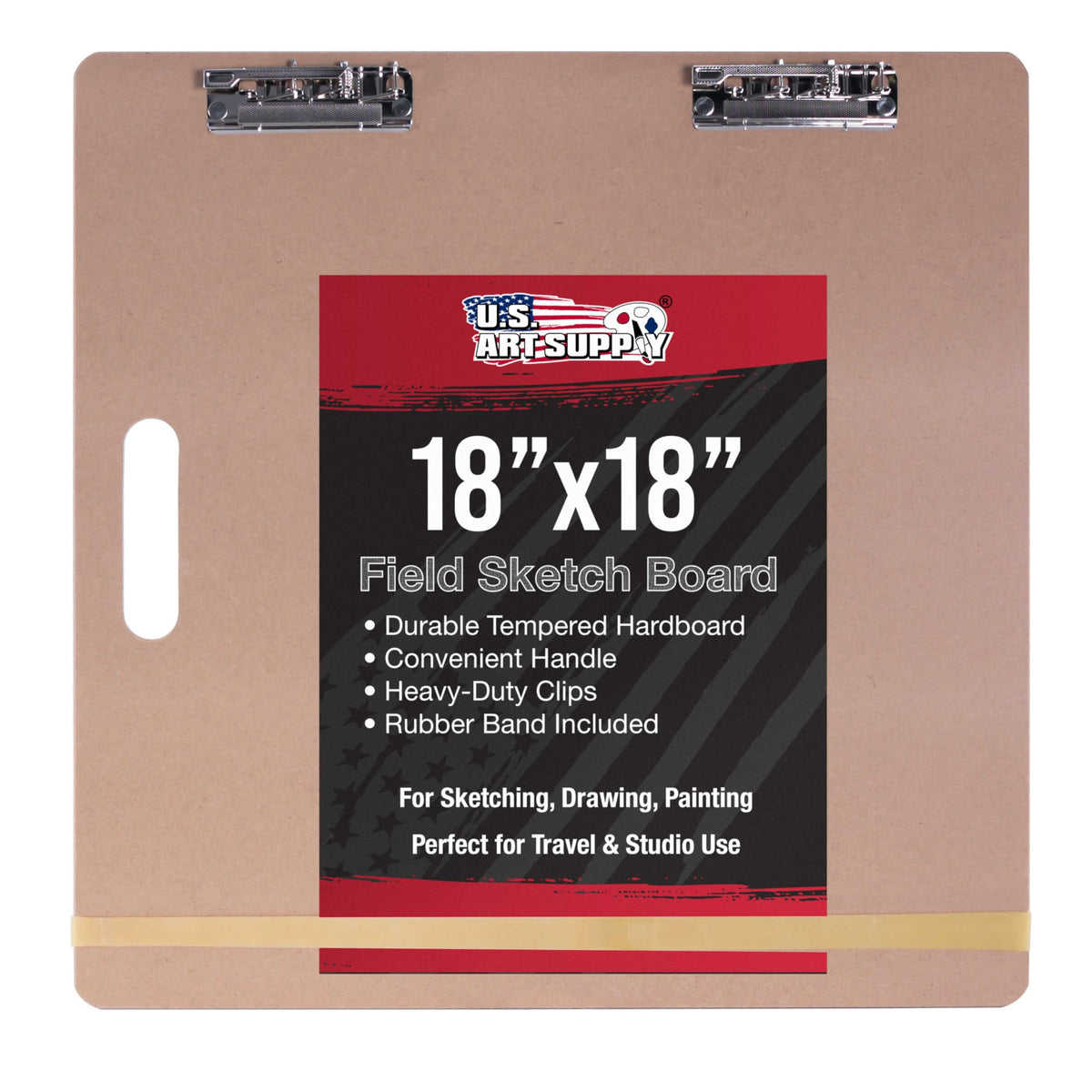 U.S. Art Supply 23" x 26" Artist Sketch Tote Board - Lightweight Hardboard