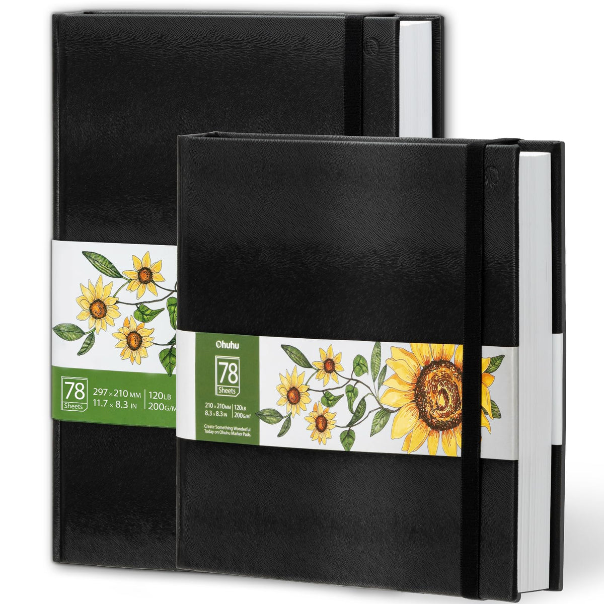 Ohuhu 8.3"x11.7" Marker Paper Pad Art Sketchbook for Drawing and Sketching