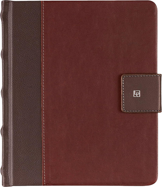 Leatherpress Sketchbook, Hardcover Drawing Notebook, Brown/Burgundy