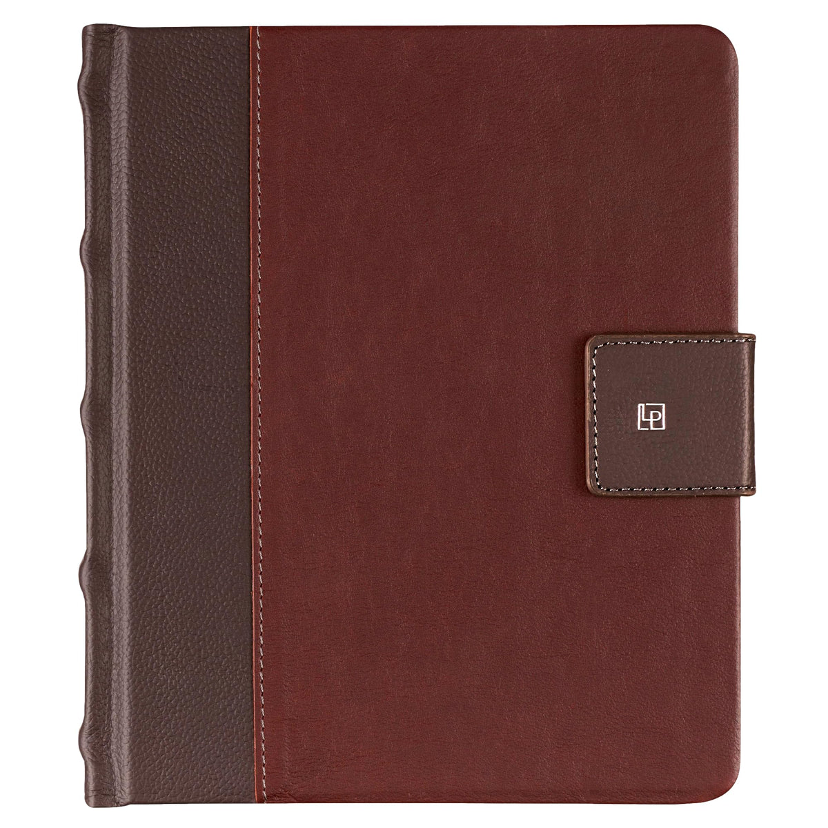 Leatherpress Sketchbook, Hardcover Drawing Notebook, Brown/Burgundy