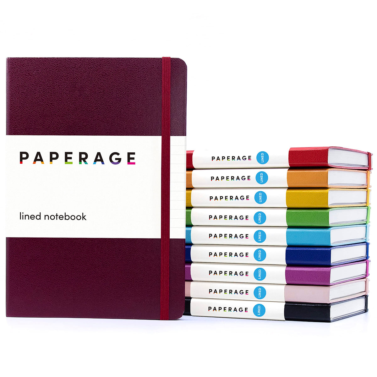 PAPERAGE Blank Journal Notebook, (Lavender), 160 Pages, Medium 5.6 in x 8 in - 100 GSM Thick Paper – Hardcover Journaling Notebook for Work, School, Note Taking or Sketching