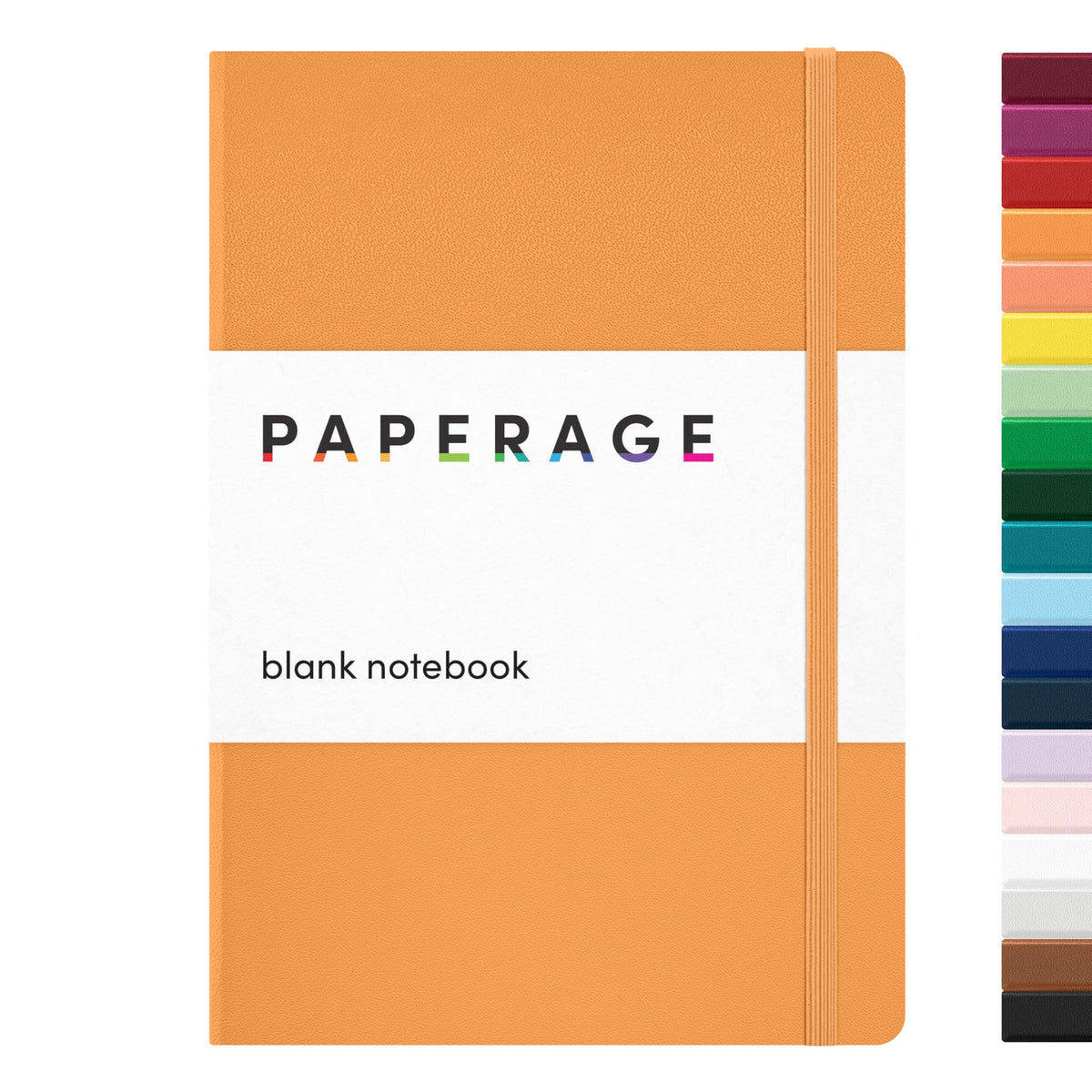 PAPERAGE Blank Journal Notebook, (Raspberry), 160 Pages, Medium 5.6 in x 8 in - 100 GSM Thick Paper – Hardcover Journaling Notebook for Work, School, Note Taking or Sketching