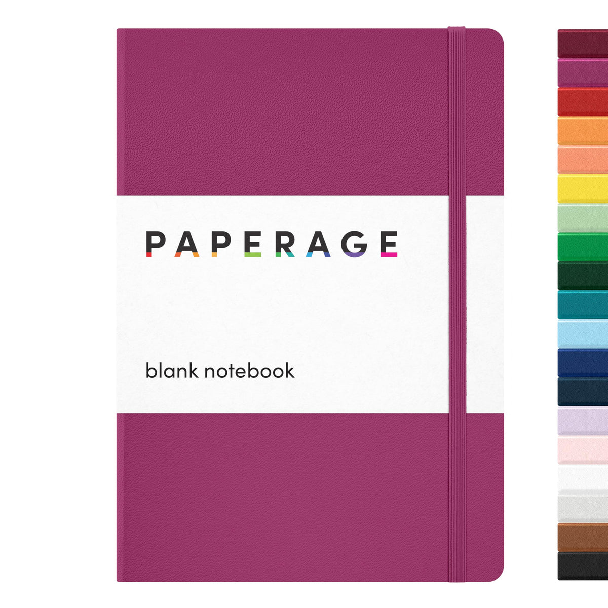 PAPERAGE Blank Journal Notebook, (Lavender), 160 Pages, Medium 5.6 in x 8 in - 100 GSM Thick Paper – Hardcover Journaling Notebook for Work, School, Note Taking or Sketching